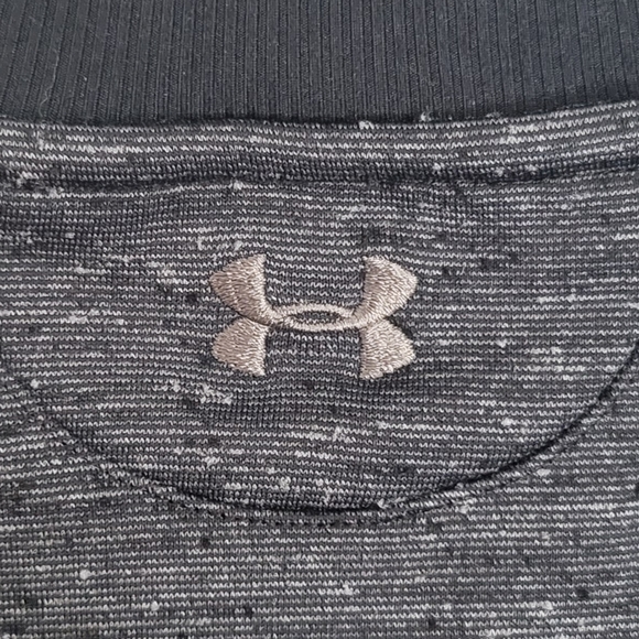 Under Armour Women’s Size Small Gray/Black StudioLux Bomber Jacket - Picture 5 of 6